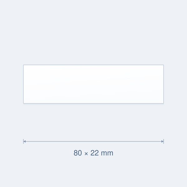 Beschriftungslabel 80 × 22 mm
